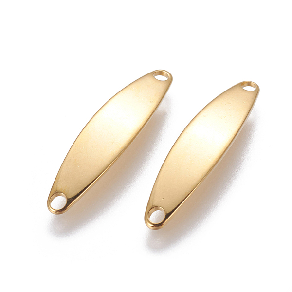 PandaHall 201 Stainless Steel Links connectors, Oval, Golden, 25x6x1mm, Hole: 1.6mm 201 Stainless Steel Oval
PandaHall 201 Stainless Steel Links connectors, Oval, Golden, 25x6x1mm, Hole: 1.6mm 201 Stainless Steel Oval