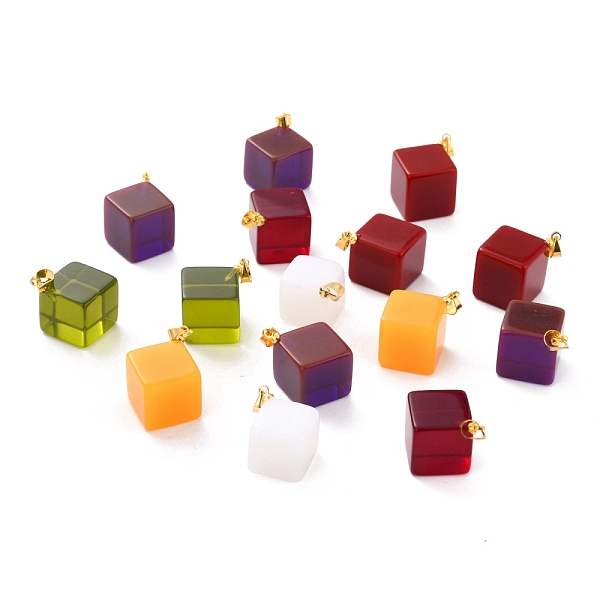 PandaHall Resin Pendants, Mixed Style, with Golden Tone Alloy Loops, Cube, Mixed Color, 27x20x14mm, Hole: 4.5x4mm Alloy+Resin Cuboid..., Multicolor
PandaHall Resin Pendants, Mixed Style, with Golden Tone Alloy Loops, Cube, Mixed Color, 27x20x14mm, Hole: 4.5x4mm Alloy+Resin Cuboid..., Multicolor