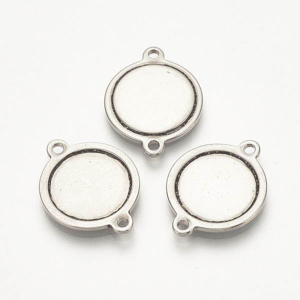 PandaHall 201 Stainless Steel Link Cabochon Settings, Flat Round, Stainless Steel Color, Tray: 13mm, 21x16x1.5mm, Hole: 1.5mm 201 Stainless...
PandaHall 201 Stainless Steel Link Cabochon Settings, Flat Round, Stainless Steel Color, Tray: 13mm, 21x16x1.5mm, Hole: 1.5mm 201 Stainless...