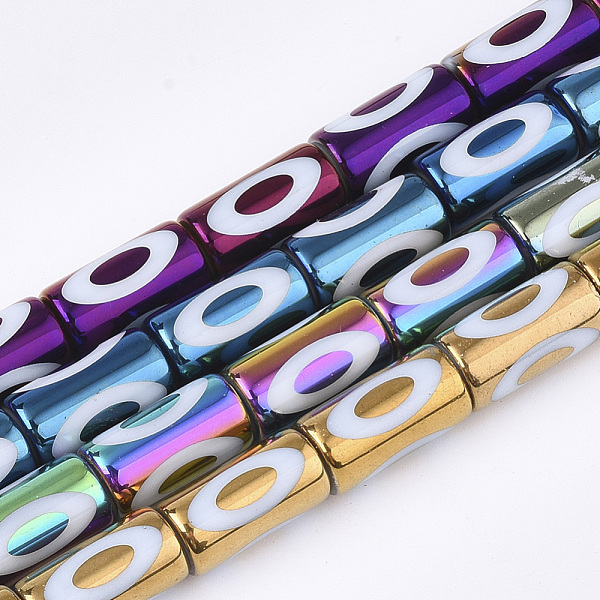 PandaHall Electroplate Glass Beads Strands, Column with Eye Pattern, Mixed Color, 19.5~20x10mm, Hole: 1.4mm, about 15~17pcs/strand, 11.81..., Multicolor
PandaHall Electroplate Glass Beads Strands, Column with Eye Pattern, Mixed Color, 19.5~20x10mm, Hole: 1.4mm, about 15~17pcs/strand, 11.81..., Multicolor