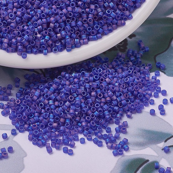 PandaHall MIYUKI Delica Beads, Cylinder, Japanese Seed Beads, 11/0, (DB0864) Matte Transparent Cobalt AB, 1.3x1.6mm, Hole: 0.8mm, about..., Blue
PandaHall MIYUKI Delica Beads, Cylinder, Japanese Seed Beads, 11/0, (DB0864) Matte Transparent Cobalt AB, 1.3x1.6mm, Hole: 0.8mm, about..., Blue