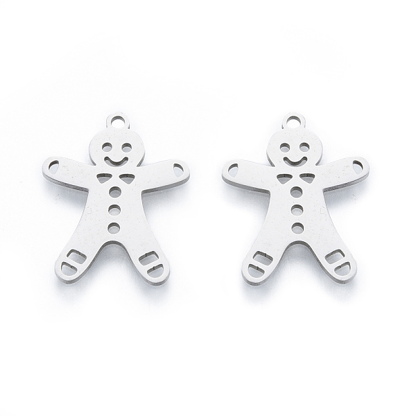PandaHall 201 Stainless Steel Pendants, Gingerbread Man, Christmas Style, Stainless Steel Color, 20x16x1mm, Hole: 1.4mm 201 Stainless Steel...
PandaHall 201 Stainless Steel Pendants, Gingerbread Man, Christmas Style, Stainless Steel Color, 20x16x1mm, Hole: 1.4mm 201 Stainless Steel...