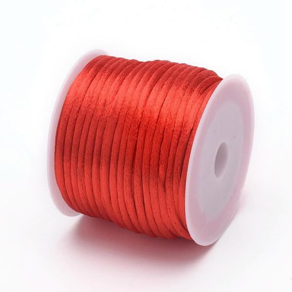 PandaHall Nylon Cord, Satin Rattail Cord, for Beading Jewelry Making, Chinese Knotting, Red, 2mm, about 10.93 yards(10m)/roll Nylon Red
PandaHall Nylon Cord, Satin Rattail Cord, for Beading Jewelry Making, Chinese Knotting, Red, 2mm, about 10.93 yards(10m)/roll Nylon Red