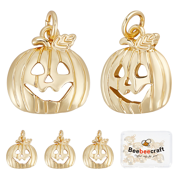 PandaHall Beebeecraft 10Pcs Halloween Brass Pendants, with Jump Rings, Cadmium Free & Lead Free, Long-Lasting Plated, Pumpkin...
PandaHall Beebeecraft 10Pcs Halloween Brass Pendants, with Jump Rings, Cadmium Free & Lead Free, Long-Lasting Plated, Pumpkin...
