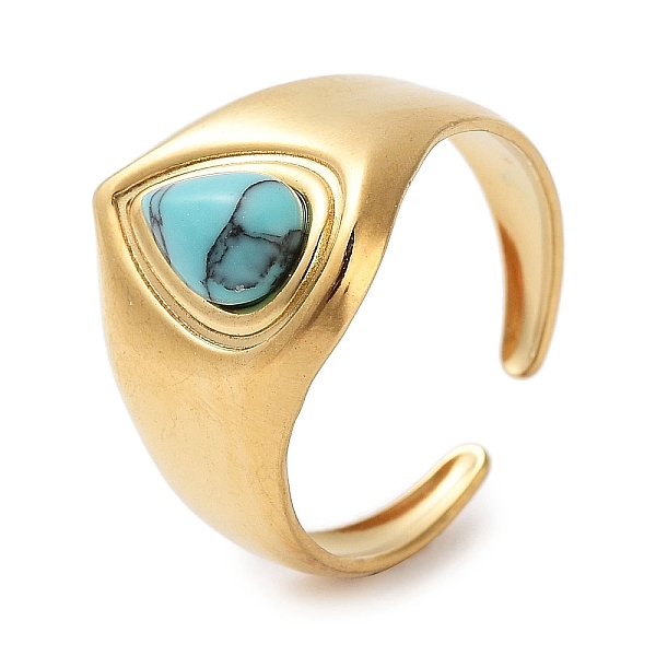 PandaHall Ion Plating(IP) 304 Stainless Steel Ring, Adjustable Synthetic Turquoise Rings, 15mm, Inner Diameter: Adjustable Synthetic...
PandaHall Ion Plating(IP) 304 Stainless Steel Ring, Adjustable Synthetic Turquoise Rings, 15mm, Inner Diameter: Adjustable Synthetic...
