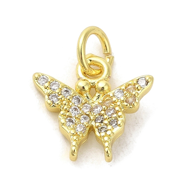 PandaHall Real 18K Gold Plated Brass Pave Cubic Zirconia Pendants, with Jump Rings, Butterfly, Clear, 11.5x11.5x2.5mm, Hole: 3mm Brass+Cubic...
PandaHall Real 18K Gold Plated Brass Pave Cubic Zirconia Pendants, with Jump Rings, Butterfly, Clear, 11.5x11.5x2.5mm, Hole: 3mm Brass+Cubic...