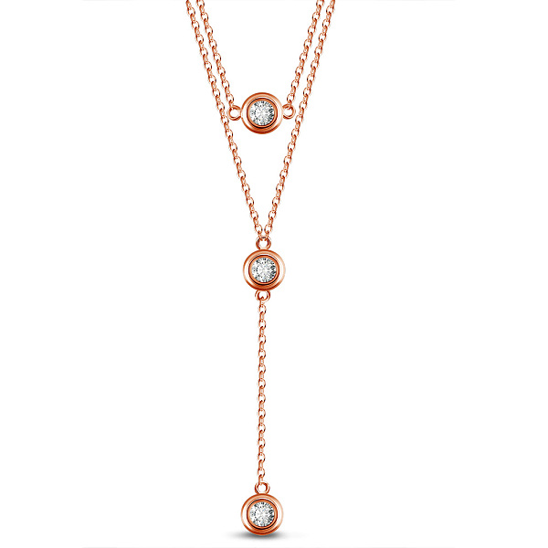 PandaHall SHEGRACE 925 Sterling Silver Tiered Necklaces, with Grade AAA Cubic Zirconia and Cable Chains, Flat Round, Clear, Rose Gold, 14.57...
PandaHall SHEGRACE 925 Sterling Silver Tiered Necklaces, with Grade AAA Cubic Zirconia and Cable Chains, Flat Round, Clear, Rose Gold, 14.57...