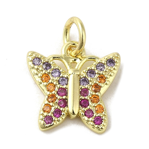 PandaHall Real 18K Gold Plated Brass Pave Cubic Zirconia Pendants, with Jump Rings, Butterfly, Colorful, 12x12x2mm, Hole: 3mm Brass+Cubic...
PandaHall Real 18K Gold Plated Brass Pave Cubic Zirconia Pendants, with Jump Rings, Butterfly, Colorful, 12x12x2mm, Hole: 3mm Brass+Cubic...