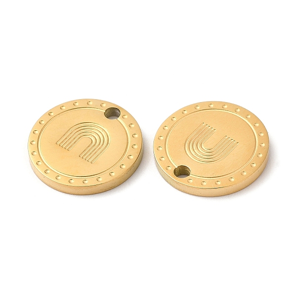 PandaHall Ion Plating(IP) 316L Surgical Stainless Steel Charms, Flat Round with Arch Charm, Textured, Real 18K Gold Plated, 12x1.5mm, Hole...
PandaHall Ion Plating(IP) 316L Surgical Stainless Steel Charms, Flat Round with Arch Charm, Textured, Real 18K Gold Plated, 12x1.5mm, Hole...