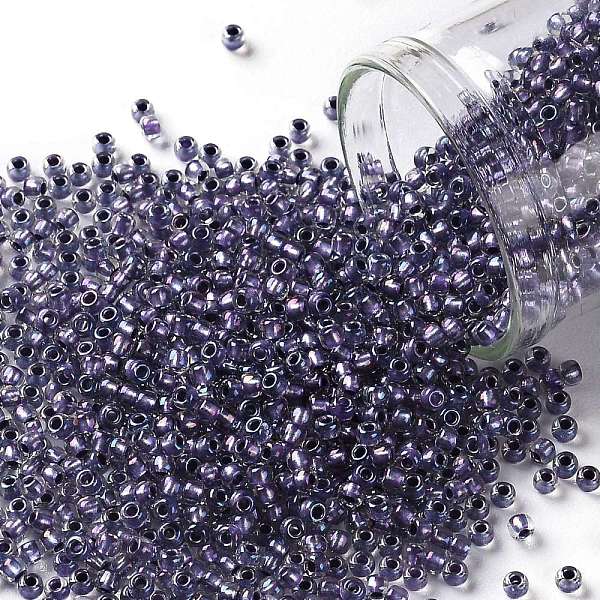 PandaHall TOHO Round Seed Beads, Japanese Seed Beads, (265) Inside Color AB Crystal/Metallic Purple Lined, 11/0, 2.2mm, Hole: 0.8mm, about...
PandaHall TOHO Round Seed Beads, Japanese Seed Beads, (265) Inside Color AB Crystal/Metallic Purple Lined, 11/0, 2.2mm, Hole: 0.8mm, about...