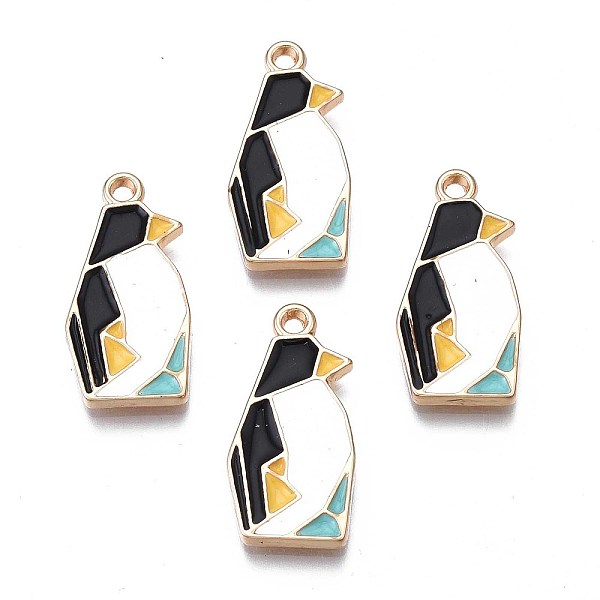 PandaHall Rack Plating Alloy Enamel Pendants, Cadmium Free & Nickel Free & Lead Free, Light Gold, Origami Penguin, Black, 22x11x2mm, Hole...
PandaHall Rack Plating Alloy Enamel Pendants, Cadmium Free & Nickel Free & Lead Free, Light Gold, Origami Penguin, Black, 22x11x2mm, Hole...