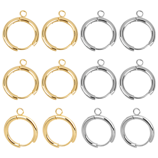 PandaHall Unicraftale 12Pcs 2 Colors 201 Stainless Steel Huggie Hoop Earring Findings, with Horizontal Loops & 316 Surgical Stainless Steel...
PandaHall Unicraftale 12Pcs 2 Colors 201 Stainless Steel Huggie Hoop Earring Findings, with Horizontal Loops & 316 Surgical Stainless Steel...