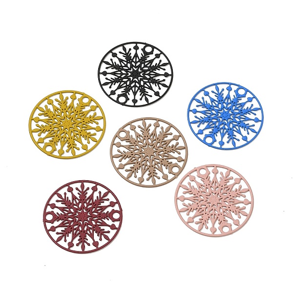 PandaHall 430 Stainless Steel Connector Charms, Etched Metal Embellishments, Flat Round with Snowflake Links, Mixed Color, 20x0.5mm, Hole..., Multicolor
PandaHall 430 Stainless Steel Connector Charms, Etched Metal Embellishments, Flat Round with Snowflake Links, Mixed Color, 20x0.5mm, Hole..., Multicolor