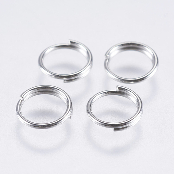 PandaHall 304 Stainless Steel Split Rings, Double Loops Jump Rings, Stainless Steel Color, 7x0.7mm, Inner Diameter: 5mm, Single Wire: 0.7mm...
PandaHall 304 Stainless Steel Split Rings, Double Loops Jump Rings, Stainless Steel Color, 7x0.7mm, Inner Diameter: 5mm, Single Wire: 0.7mm...