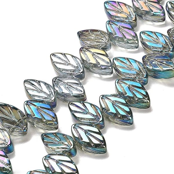 PandaHall Electroplate Glass Beads Strands, Leaf, Cadet Blue, 11x7x4mm, Hole: 0.8mm, about 100pcs/strand, 23.15~23.50''(58.8~59.7cm) Glass...
PandaHall Electroplate Glass Beads Strands, Leaf, Cadet Blue, 11x7x4mm, Hole: 0.8mm, about 100pcs/strand, 23.15~23.50''(58.8~59.7cm) Glass...