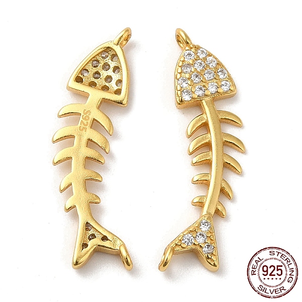 PandaHall 925 Sterling Silver Micro Pave Clear Cubic Zirconia Connector Charms, Fishbone Links, with 925 Stamp, Real 18K Gold Plated...
PandaHall 925 Sterling Silver Micro Pave Clear Cubic Zirconia Connector Charms, Fishbone Links, with 925 Stamp, Real 18K Gold Plated...