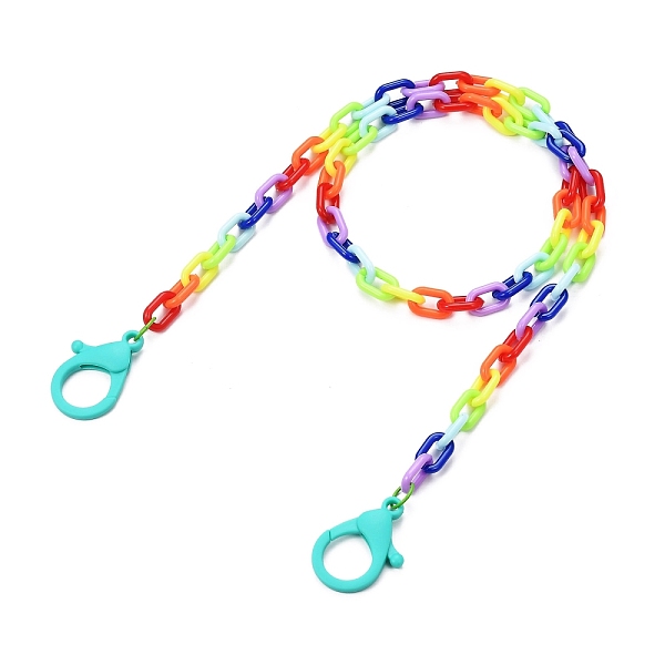PandaHall Personalized Acrylic Cable Chain Necklaces, Eyeglass Chains, Handbag Chains, with Plastic Lobster Claw Clasps, Dark Turquoise..., Cyan
PandaHall Personalized Acrylic Cable Chain Necklaces, Eyeglass Chains, Handbag Chains, with Plastic Lobster Claw Clasps, Dark Turquoise..., Cyan