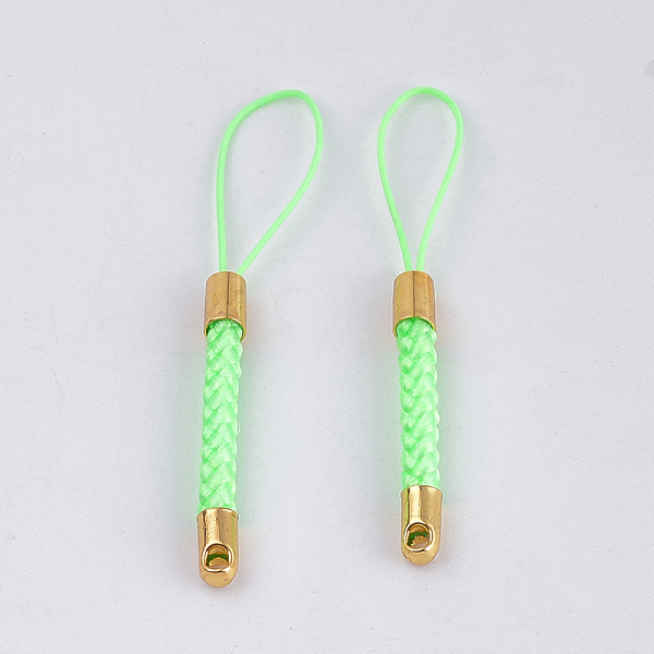 PandaHall Mobile Phone Straps for Dangling Charms Pendants, DIY Cell Phone Braided Nylon Cord Loop, with Golden Brass Cord Ends, Lime..., Green
PandaHall Mobile Phone Straps for Dangling Charms Pendants, DIY Cell Phone Braided Nylon Cord Loop, with Golden Brass Cord Ends, Lime..., Green