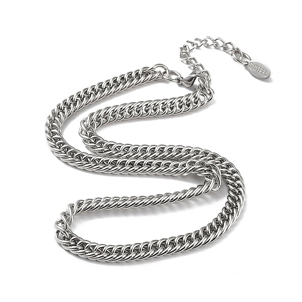 PandaHall 304 Stainless Steel Cuban Link Chain Necklace, Stainless Steel Color, 16.14 inch(41cm) 304 Stainless Steel
PandaHall 304 Stainless Steel Cuban Link Chain Necklace, Stainless Steel Color, 16.14 inch(41cm) 304 Stainless Steel