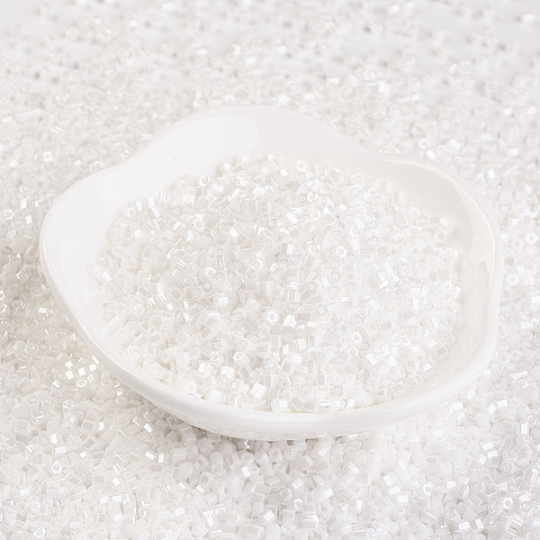PandaHall TOHO Japanese Seed Beads, 11/0, Two Cut Hexagon, (121) Opaque Luster White, 2x2mm, Hole: 0.6mm, about 44000pcs/pound Glass White
PandaHall TOHO Japanese Seed Beads, 11/0, Two Cut Hexagon, (121) Opaque Luster White, 2x2mm, Hole: 0.6mm, about 44000pcs/pound Glass White