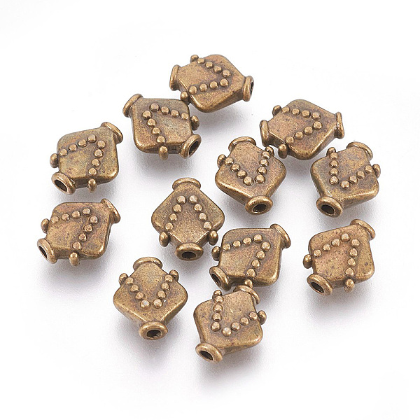 PandaHall Tibetan Style Alloy Beads, Cadmium Free & Nickel Free & Lead Free, Vase, Antique Bronze, 10.5x9x6.5mm, Hole: 2mm Alloy Vase
PandaHall Tibetan Style Alloy Beads, Cadmium Free & Nickel Free & Lead Free, Vase, Antique Bronze, 10.5x9x6.5mm, Hole: 2mm Alloy Vase