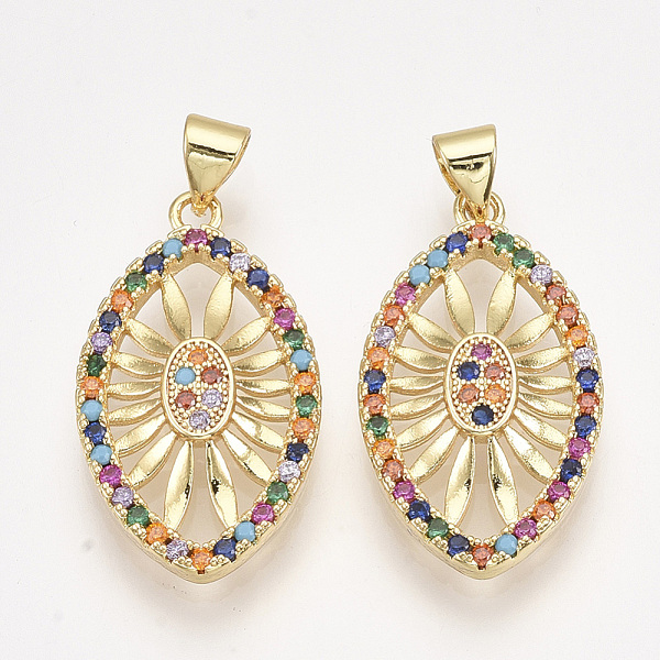 PandaHall Brass Micro Pave Cubic Zirconia Pendants, Horse Eye, Golden, Colorful, 27x15x3.5mm, Hole: 5x3.5mm Brass+Cubic Zirconia Horse Eye
PandaHall Brass Micro Pave Cubic Zirconia Pendants, Horse Eye, Golden, Colorful, 27x15x3.5mm, Hole: 5x3.5mm Brass+Cubic Zirconia Horse Eye