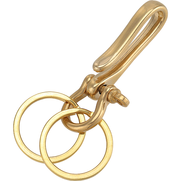 PandaHall CRASPIRE 1PC U-Shaped Brass Key Hook Shackle Clasps, D-Ring Anchor Shackle Clasps with Double Key Rings, for Wallet Chain, Key...
PandaHall CRASPIRE 1PC U-Shaped Brass Key Hook Shackle Clasps, D-Ring Anchor Shackle Clasps with Double Key Rings, for Wallet Chain, Key...