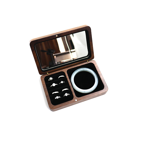 PandaHall Wooden Jewelry Storage Boxes, with Magnetic Flip Cover, Velvet & Mirror Inside, Rectangle, Black, 15x9.5cm Wood Rectangle Black
PandaHall Wooden Jewelry Storage Boxes, with Magnetic Flip Cover, Velvet & Mirror Inside, Rectangle, Black, 15x9.5cm Wood Rectangle Black