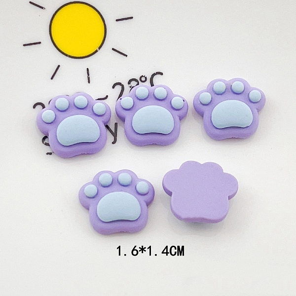 PandaHall Opaque Resin Decoden Cabochons, Cartoon Paw Print, Medium Purple, 14x16mm Resin Paw Print
PandaHall Opaque Resin Decoden Cabochons, Cartoon Paw Print, Medium Purple, 14x16mm Resin Paw Print