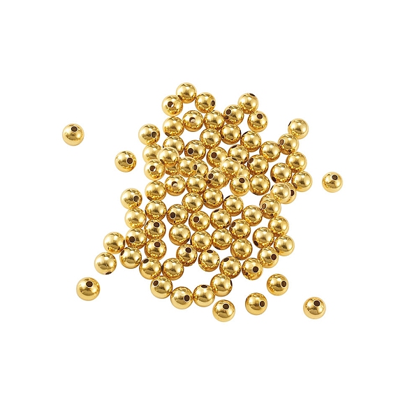 PandaHall Brass Beads, Long-Lasting Plated, Round, Golden, 7x6.5mm, Hole: 1.8mm, 100pcs/set Brass Round
PandaHall Brass Beads, Long-Lasting Plated, Round, Golden, 7x6.5mm, Hole: 1.8mm, 100pcs/set Brass Round