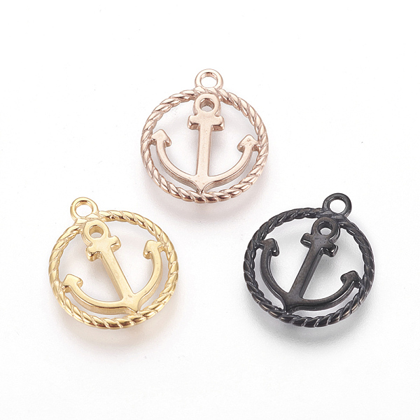PandaHall 304 Stainless Steel Pendants, Ring with Anchor, Mixed Color, 17x14.5x1.5mm, Hole: 1.6mm 304 Stainless Steel Ring Multicolor
PandaHall 304 Stainless Steel Pendants, Ring with Anchor, Mixed Color, 17x14.5x1.5mm, Hole: 1.6mm 304 Stainless Steel Ring Multicolor