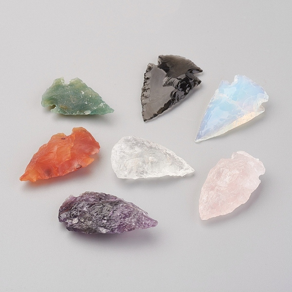 PandaHall Natural & Synthetic Mixed Stone Home Display Decorations, Hammered Arrowhead, 18~40x12~26x4~14mm Mixed Stone Arrow Multicolor
PandaHall Natural & Synthetic Mixed Stone Home Display Decorations, Hammered Arrowhead, 18~40x12~26x4~14mm Mixed Stone Arrow Multicolor