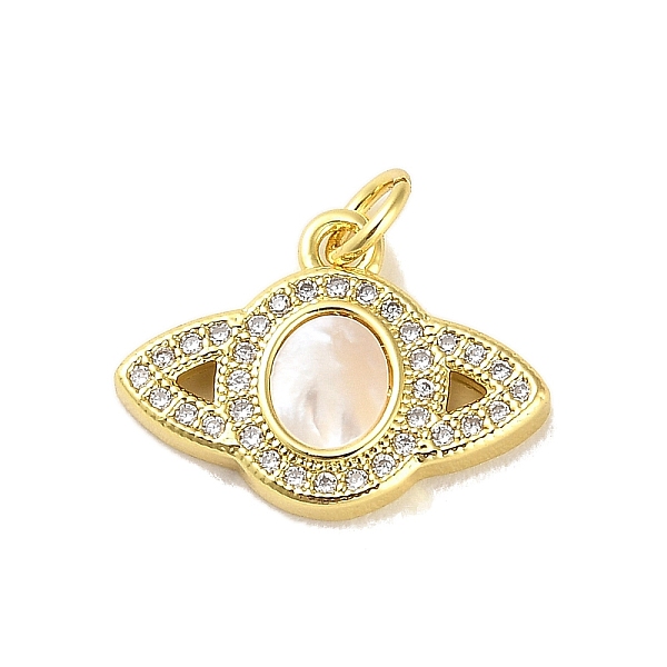 PandaHall Brass Micro Pave Clear Cubic Zirconia Pendants, with Shell, Jump Ring, Planet, Real 18K Gold Plated, 14x18.5x3mm, Hole: 3.5mm...
PandaHall Brass Micro Pave Clear Cubic Zirconia Pendants, with Shell, Jump Ring, Planet, Real 18K Gold Plated, 14x18.5x3mm, Hole: 3.5mm...