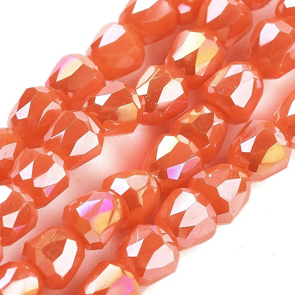 PandaHall Electroplate Glass Beads Strands, Faceted, Bell, Coral, 4x3.5~4mm, Hole: 1mm, about 98pcs/strand, 13.70''(34.8cm) Glass Bell Red
PandaHall Electroplate Glass Beads Strands, Faceted, Bell, Coral, 4x3.5~4mm, Hole: 1mm, about 98pcs/strand, 13.70''(34.8cm) Glass Bell Red