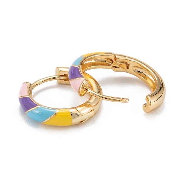 PandaHall Brass Enamel Hoop Earrings, Long-Lasting Plated, Ring, Real 18K Gold Plated, 17x16x3.5mm, Pin: 0.8mm Brass Ring
PandaHall Brass Enamel Hoop Earrings, Long-Lasting Plated, Ring, Real 18K Gold Plated, 17x16x3.5mm, Pin: 0.8mm Brass Ring