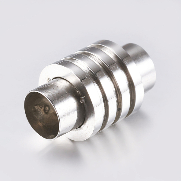 PandaHall 304 Stainless Steel Magnetic Clasps with Glue-in Ends, Column, Stainless Steel Color, 16x10mm, Hole: 6mm 304 Stainless Steel...
PandaHall 304 Stainless Steel Magnetic Clasps with Glue-in Ends, Column, Stainless Steel Color, 16x10mm, Hole: 6mm 304 Stainless Steel...