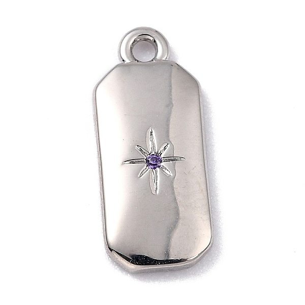 PandaHall Brass Micro Pave Cubic Zirconia Charms, Long-Lasting Plated, Octagon with Star, Mauve, 14x6x1.5mm, Hole: 1.2mm Brass+Cubic..., Purple
PandaHall Brass Micro Pave Cubic Zirconia Charms, Long-Lasting Plated, Octagon with Star, Mauve, 14x6x1.5mm, Hole: 1.2mm Brass+Cubic..., Purple