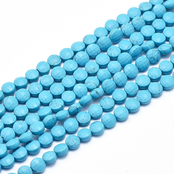 PandaHall Synthetic Howlite Beads Strands, Dyed & Heated, Faceted, Flat Round, 4~4.5x2.5~3mm, Hole: 0.7mm, about 104~109 pcs/Strand, 15.35...
PandaHall Synthetic Howlite Beads Strands, Dyed & Heated, Faceted, Flat Round, 4~4.5x2.5~3mm, Hole: 0.7mm, about 104~109 pcs/Strand, 15.35...