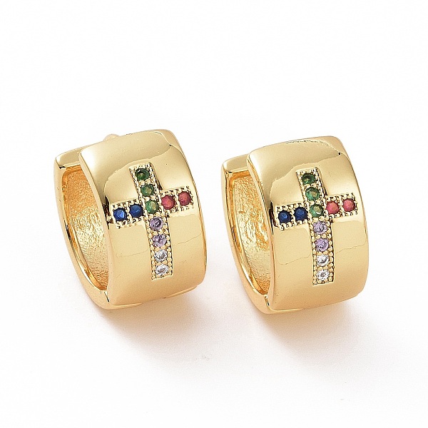 PandaHall Cubic Zirconia Cross Thick Hoop Earrings, Golden Brass Jewelry for Woman, Colorful, 14.5x13.5~14x8mm, Pin: 0.8mm Cubic Zirconia...
PandaHall Cubic Zirconia Cross Thick Hoop Earrings, Golden Brass Jewelry for Woman, Colorful, 14.5x13.5~14x8mm, Pin: 0.8mm Cubic Zirconia...