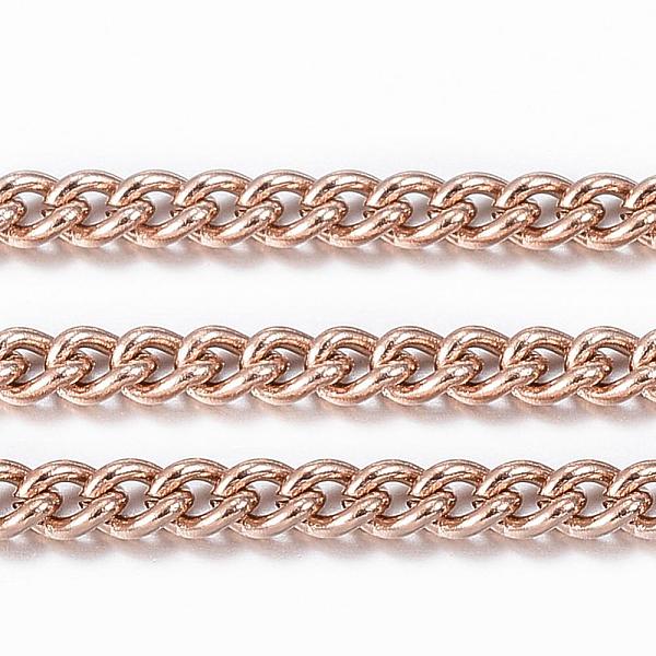 PandaHall Ion Plating(IP) 304 Stainless Steel Curb Chains, Twisted Chains, Unwelded, with Spool, Rose Gold, 3x2x0.6mm, about 32.8 Feet...
PandaHall Ion Plating(IP) 304 Stainless Steel Curb Chains, Twisted Chains, Unwelded, with Spool, Rose Gold, 3x2x0.6mm, about 32.8 Feet...