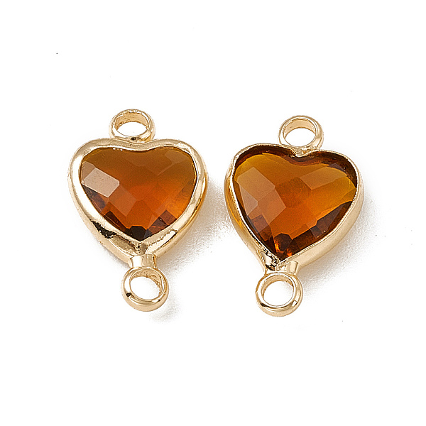 PandaHall Transparent K9 Glass Connector Charms, Heart Links, with Light Gold Tone Brass Findings, Smoked Topaz, 14x8.5x3.7mm, Hole: 1.8mm..., Yellow
PandaHall Transparent K9 Glass Connector Charms, Heart Links, with Light Gold Tone Brass Findings, Smoked Topaz, 14x8.5x3.7mm, Hole: 1.8mm..., Yellow
