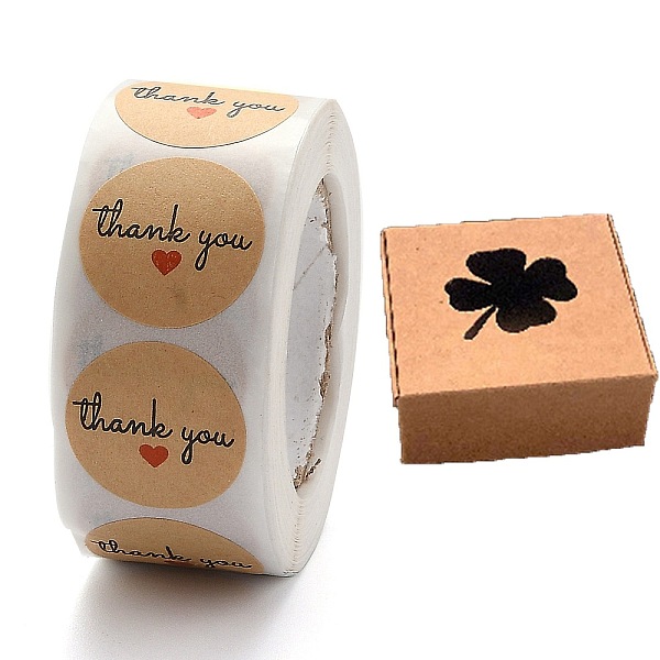 PandaHall 30Pcs Eco-Friendly Square Folding Kraft Paper Gift Box, Clover Visible Window Gift Case with Round Dot Thank You Stickers, Brown...
PandaHall 30Pcs Eco-Friendly Square Folding Kraft Paper Gift Box, Clover Visible Window Gift Case with Round Dot Thank You Stickers, Brown...