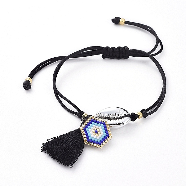 PandaHall Braided Bead Bracelets, with Electroplated Cowrie Shell Beads, Handmade Glass Seed Beads, Nylon Thread and Cotton Thread Tassels...
PandaHall Braided Bead Bracelets, with Electroplated Cowrie Shell Beads, Handmade Glass Seed Beads, Nylon Thread and Cotton Thread Tassels...