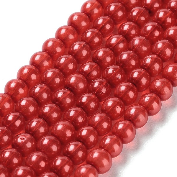 PandaHall Baking Painted Pearlized Glass Pearl Round Bead Strands, Crimson, 6mm, Hole: 1mm, about 142pcs/strand, 31.89''(81cm) Glass Round..., Pink
PandaHall Baking Painted Pearlized Glass Pearl Round Bead Strands, Crimson, 6mm, Hole: 1mm, about 142pcs/strand, 31.89''(81cm) Glass Round..., Pink