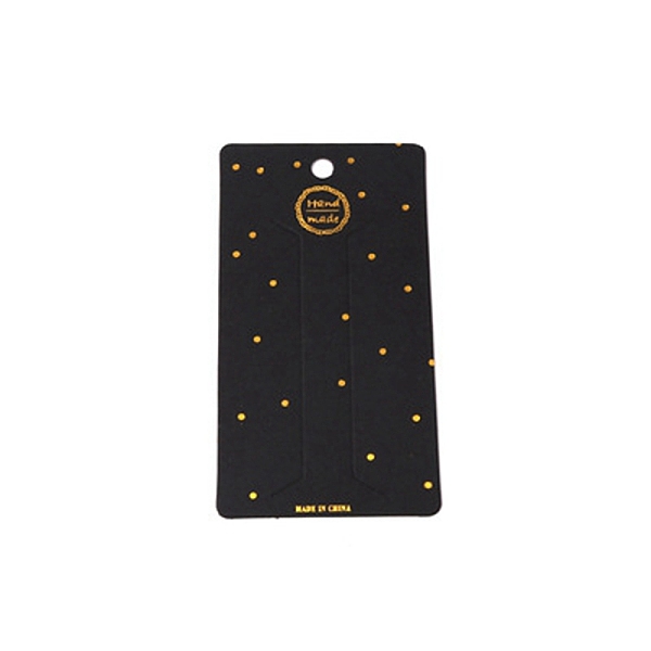 PandaHall Rectangle Gilding Paper Display Cards, for Hair Clip/Brooch, Black, 12.5x6.8cm, 100pcs/set Paper Black
PandaHall Rectangle Gilding Paper Display Cards, for Hair Clip/Brooch, Black, 12.5x6.8cm, 100pcs/set Paper Black