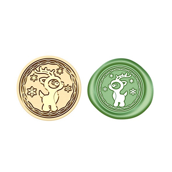 PandaHall Christmas Series Wax Seal Brass Stamp Head, for Wax Seal Stamp, Golden, Deer, 25x15mm, Inner Diameter: 7mm Brass Deer
PandaHall Christmas Series Wax Seal Brass Stamp Head, for Wax Seal Stamp, Golden, Deer, 25x15mm, Inner Diameter: 7mm Brass Deer