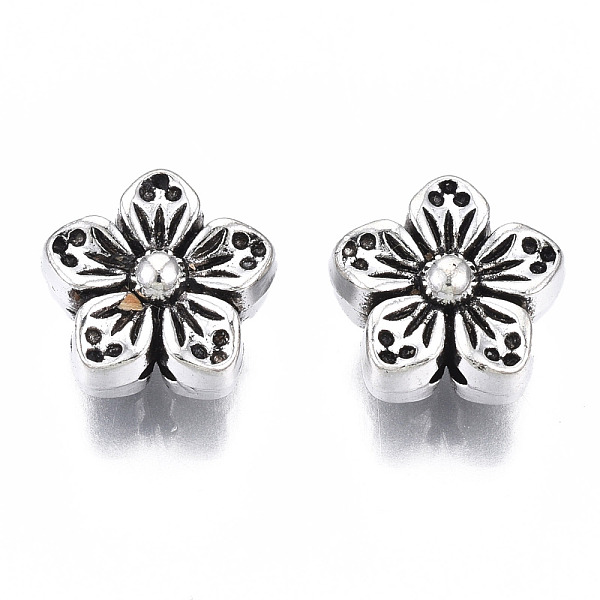 PandaHall Tibetan Style Alloy Beads, Cadmium Free & Lead Free, Flower, Antique Silver, 8.5x8.5x5mm, Hole: 1mm, about 1190pcs/1000g Alloy...
PandaHall Tibetan Style Alloy Beads, Cadmium Free & Lead Free, Flower, Antique Silver, 8.5x8.5x5mm, Hole: 1mm, about 1190pcs/1000g Alloy...