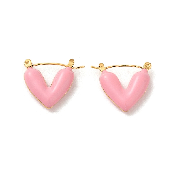 PandaHall 304 Stainlee Steel with Plastic Hoop Earring, Heart, Pink, 21x5mm 304 Stainless Steel Heart Pink
PandaHall 304 Stainlee Steel with Plastic Hoop Earring, Heart, Pink, 21x5mm 304 Stainless Steel Heart Pink
