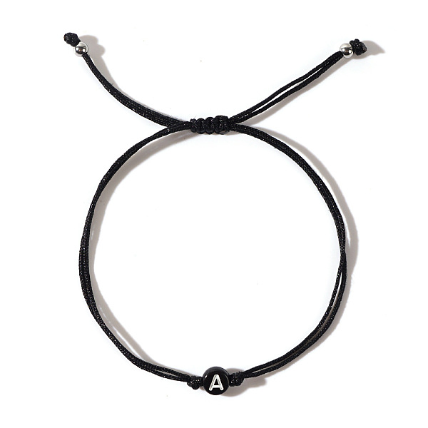 PandaHall Acrylic Letter A Adjustable Braided Cord Bracelets for Men, Black Acrylic Letter A
PandaHall Acrylic Letter A Adjustable Braided Cord Bracelets for Men, Black Acrylic Letter A