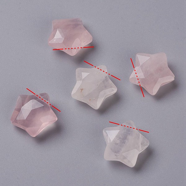 PandaHall Natural Rose Quartz Charms, Star, Faceted, 13~13.5x14~14.5x6~6.5mm, Hole: 0.8mm Rose Quartz Star
PandaHall Natural Rose Quartz Charms, Star, Faceted, 13~13.5x14~14.5x6~6.5mm, Hole: 0.8mm Rose Quartz Star